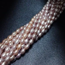 XF800 подлинные бусины из пресноводного жемчуга Изготовление ювелирных изделий из драгоценных камней 4-5 мм форма капли риса AAA жемчуг DIY аксессуары подарок XFBM1001