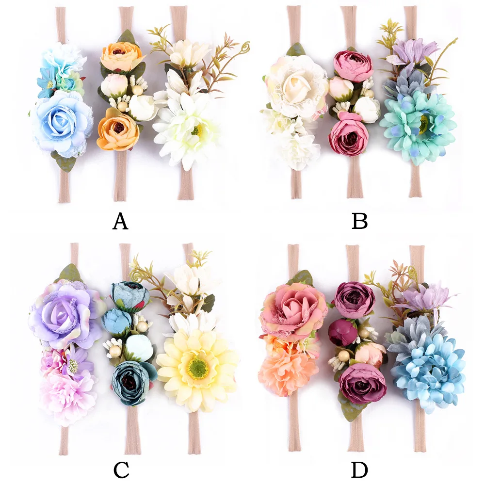 8 Floral Inspired Accessories 3pcs set fashion floral headband bohemian style 8 Floral Inspired Accessories 3pcs set fashion floral headband bohemian style