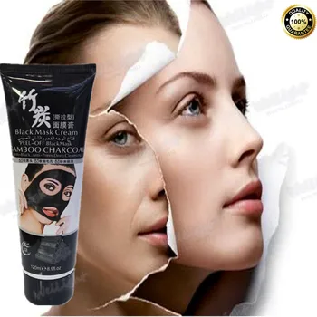 

Cheapest Blackhead remover black mask cream for face Blackhead Remover Peeling Acne skin maquiagem mascara makeup 120ml