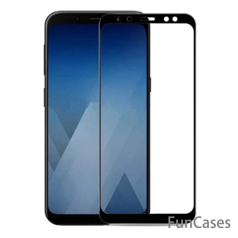 Закаленное стекло для samsung Galaxy A8 2018 A530 защита экрана + Plus A730 полное покрытие |