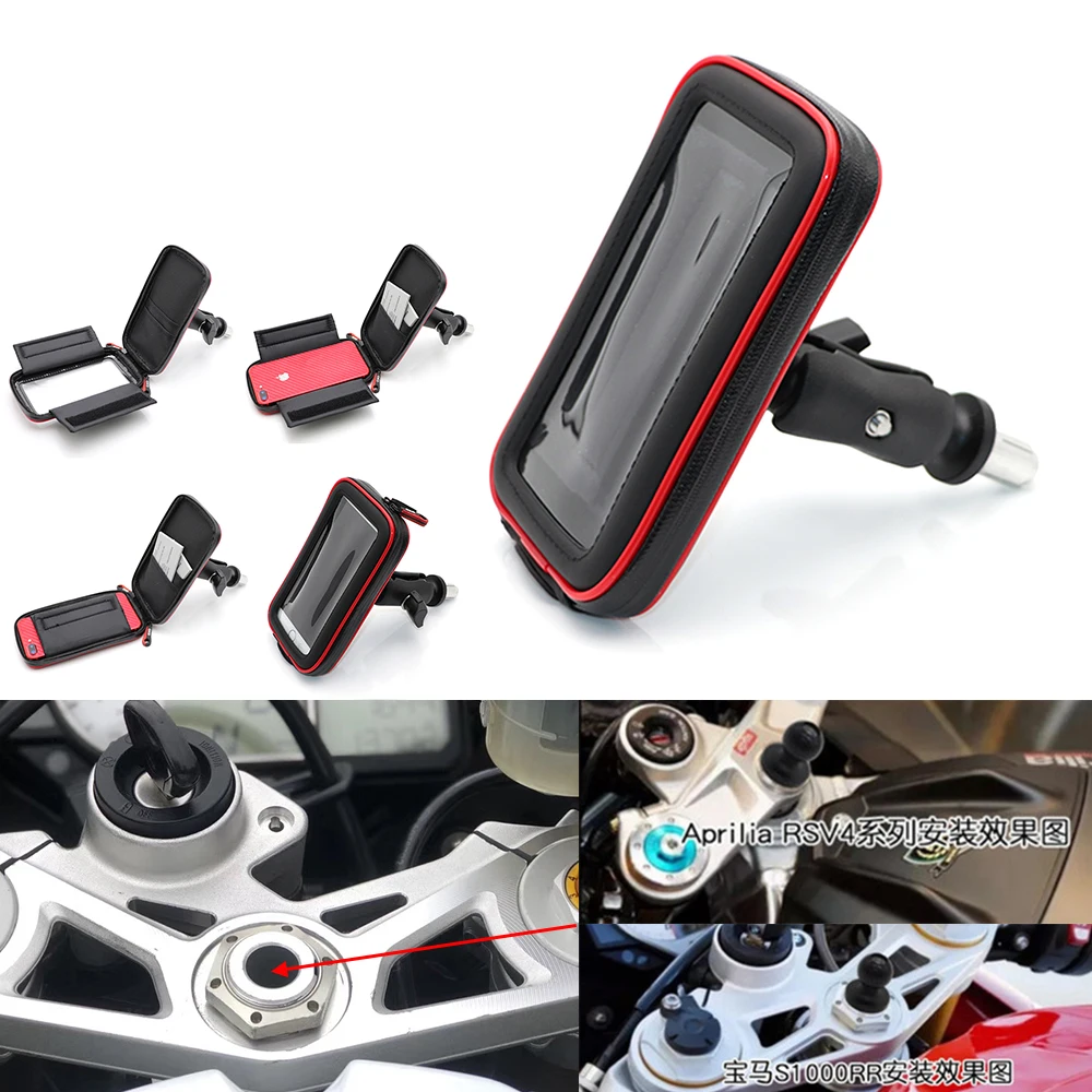 

Phone Holder In Fork Stem Mount Bracket Motorcycle GPS Navigation Bracket for Yamaha YZF R1 2002-2017 R6 2006-2017 R1M 2007 2008