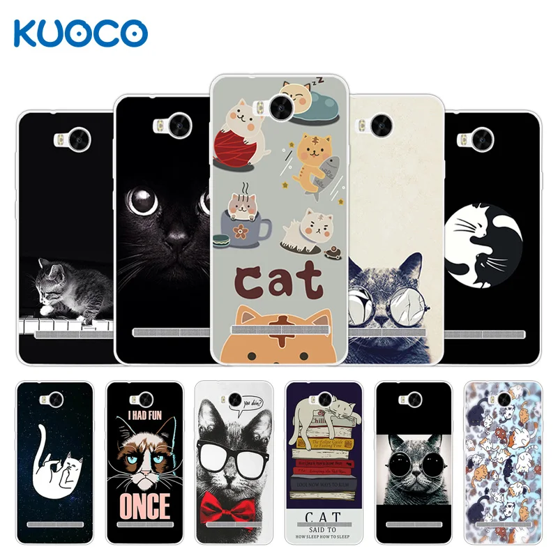 

Soft TPU Case for Huawei Y3II / Y3 II 2 Cover Dif Cat Design Phone Cases For Huawei Y3 II Y3 2 Capa For Y3 2 Y3II Lua-L21 Shell