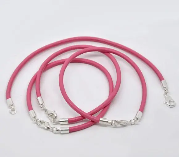 Doreenbeads розница серебряный цвет застежка лобстер розовые браслеты из настоящей