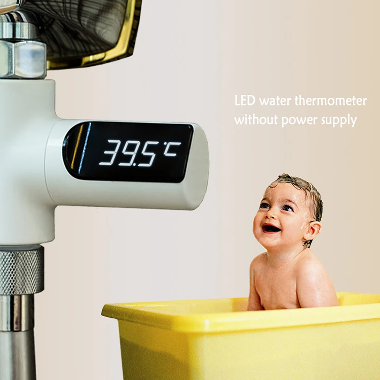Детский термометр для душа, светодиодный цифровой дисплей, уход за детской ванной, точный измеритель температуры воды для новорожденных