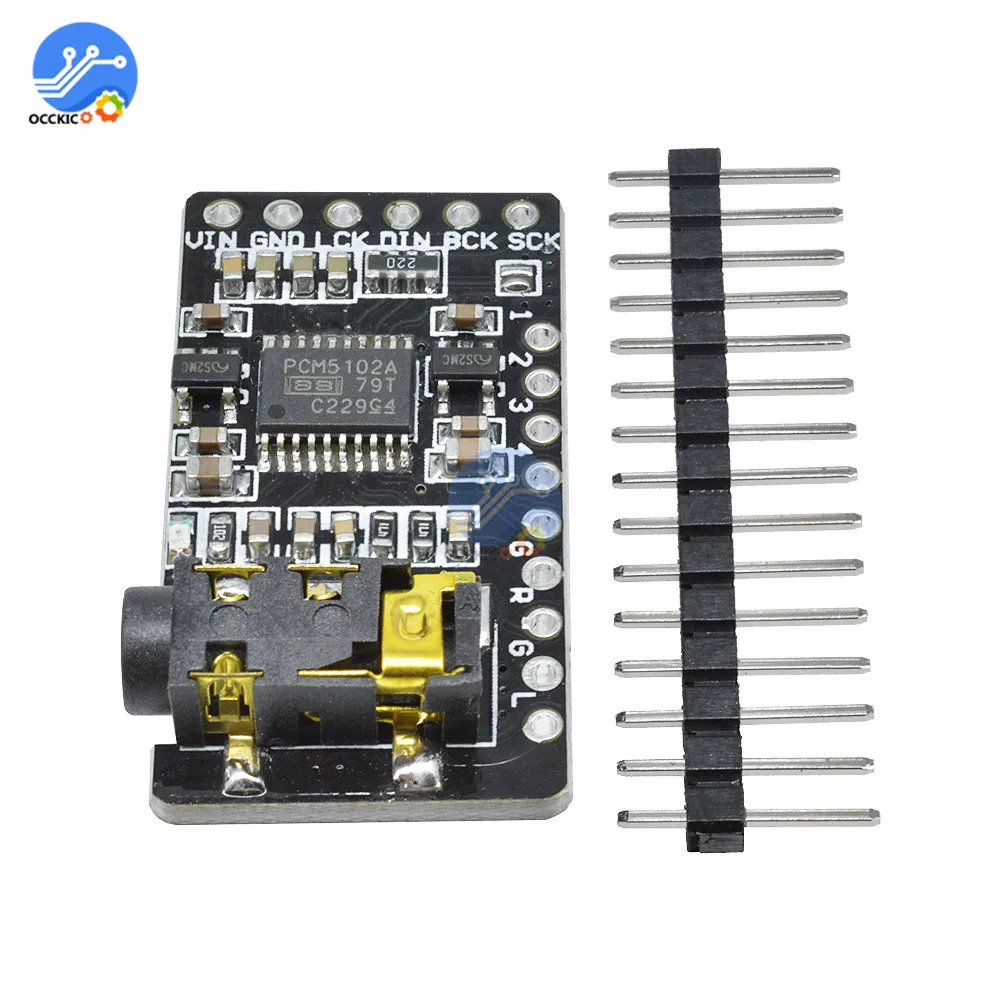 Плата декодера PCM5102 Φ I2S модуль плеера формат интерфейса плеер цифровая звуковая