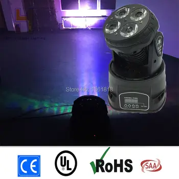 

(1pcs/lot) Beam led 4x20W 4in1 RGBW LEDs LED Beam Wash Moving Head Light Super Compact For Disco DJ DMX Bar Night Club