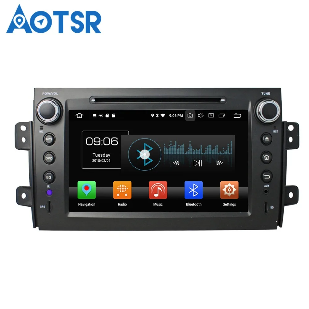 Top Aotsr Android 8.0 7.1 GPS navigation Car NO DVD Player For Suzuki SX4 06-12 multimedia radio recorder 2 DIN 4GB+32GB 2GB+16GB 4