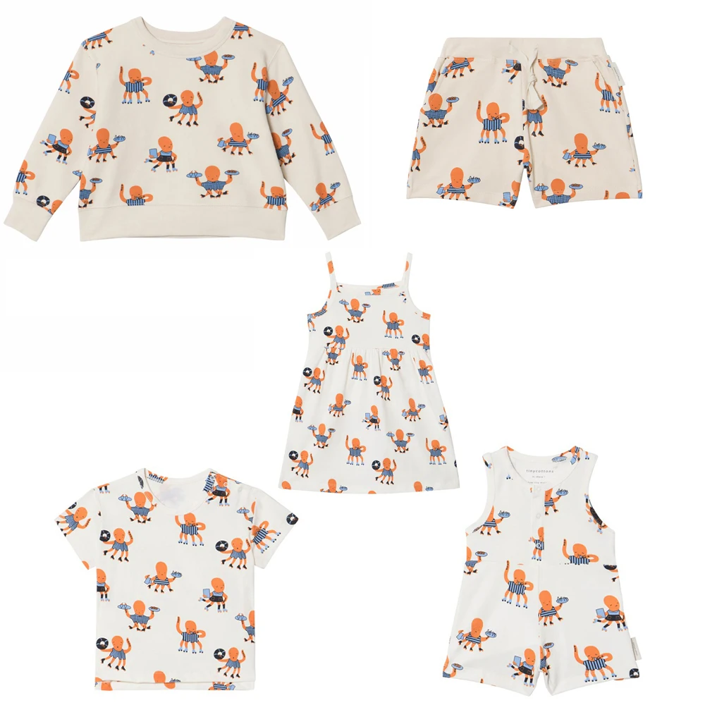 

Kids Clothes Set 2019 Spring Summer Girls Boys Octopus Top Tee T shirt Shorts Baby Sweatshirt Dress Jumpsuit Children Overall
