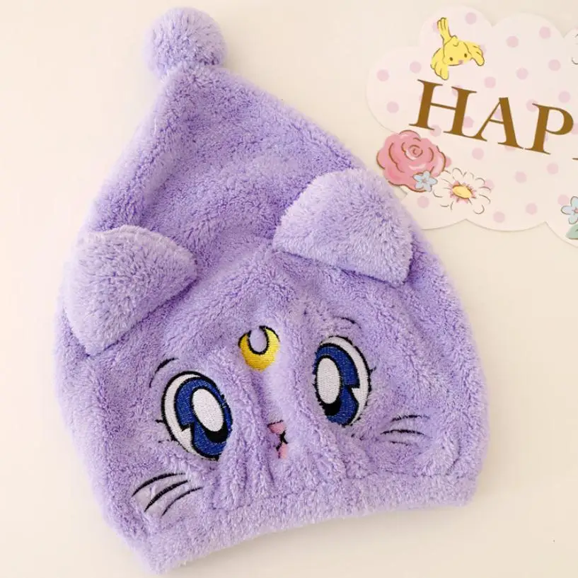 new Plush toy cartoon animal hair cap, strong absorptive dry long velvet ultra soft baby special dry hair cap, towels
