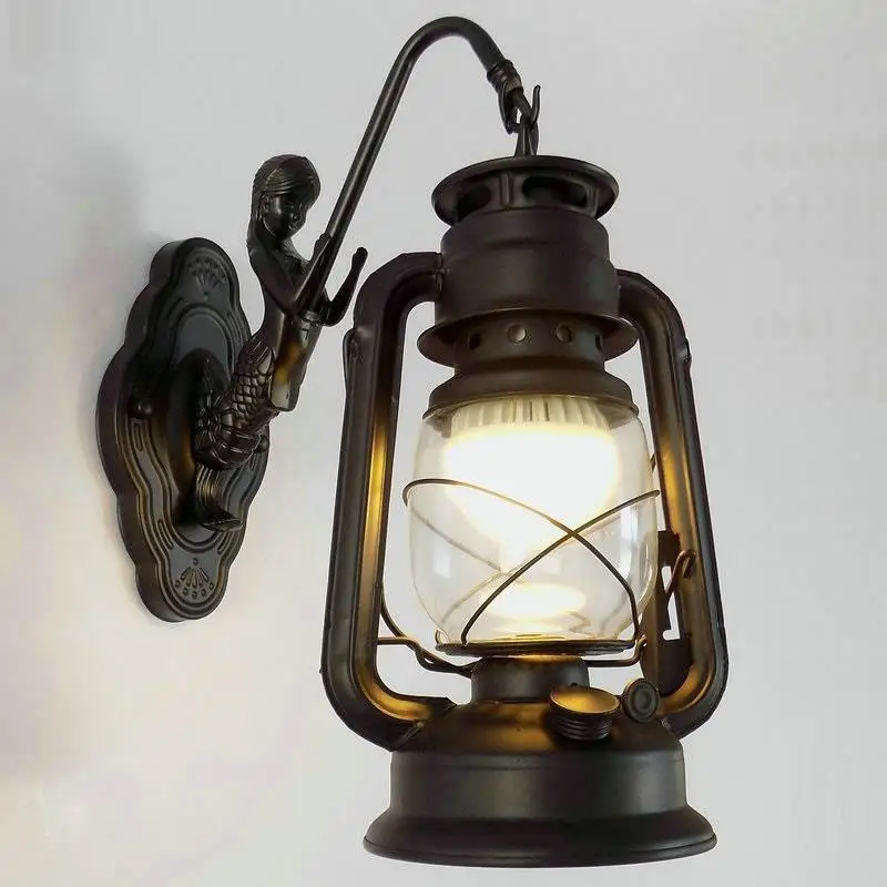 Version F Тет лит домашний Лофт Декор Interieur деко Фреска Aplique De Pared Lampara Wandlamp спальня аппликация Murale светильник Настенный светильник - Цвет абажура: Version F
