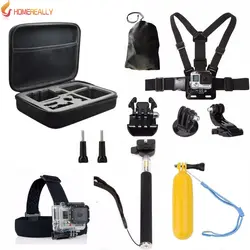 Homereally 11 в 1 Value Pack Go Pro Набор аксессуаров для GoPro Hero 5/4/3 +/ 3 SJ4000 SJ5000 SJ6000 M10 M20 xiaoyi soocoo на Действие Cam