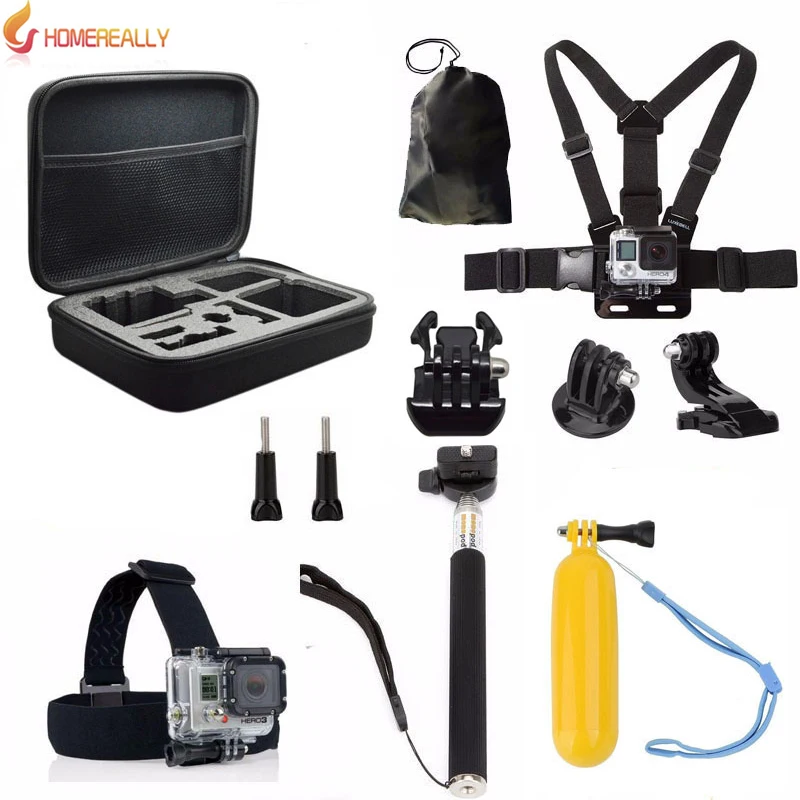 

11 in 1 Value Pack Go Pro Accessories Set For Gopro Hero 5/4/3+/3 SJCAM SJ4000 SJ5000 SJ6000 M10 M20 Xiaoyi SOOCOO Action Camera
