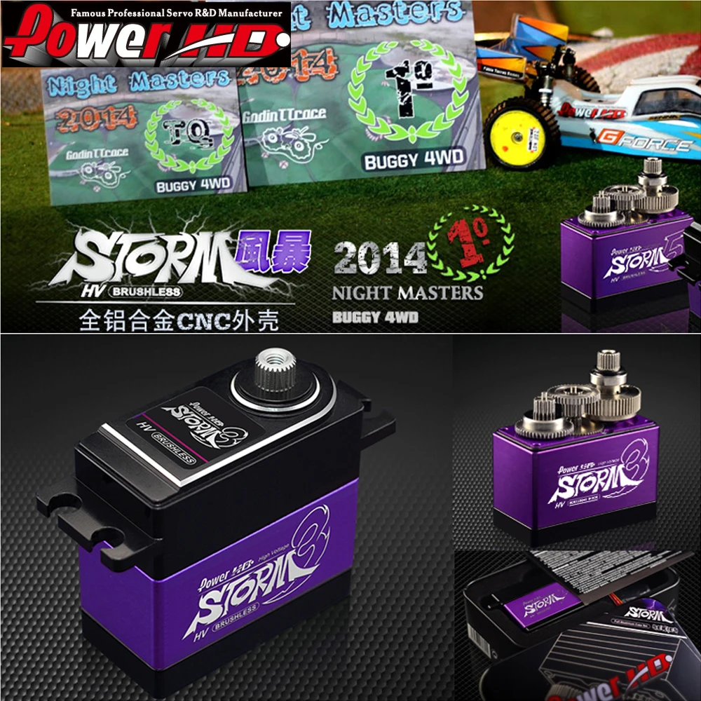 

1Pcs POWER HD STORM-3 SERVO DIGITALE 32.0 kg 0.11 sec BRUSHLESS INGRANAGGI IN TITANIO