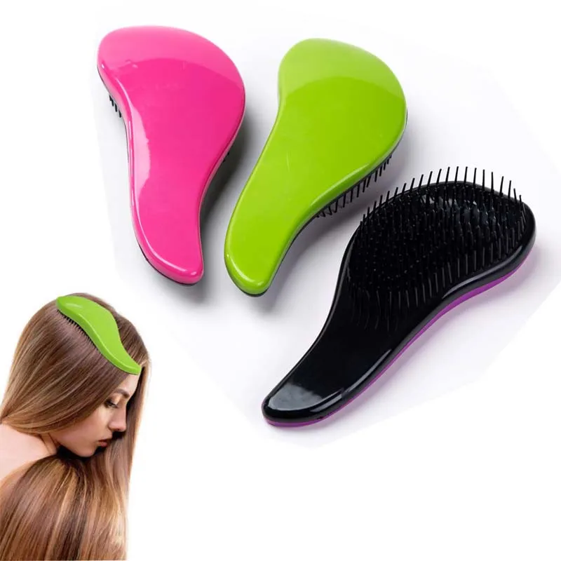 

Hot Sale 6 Colors Professional Exquisite Anti-static Hair Brush Comb Large Size Magic Female Comb Salon Styling Detangling Brush