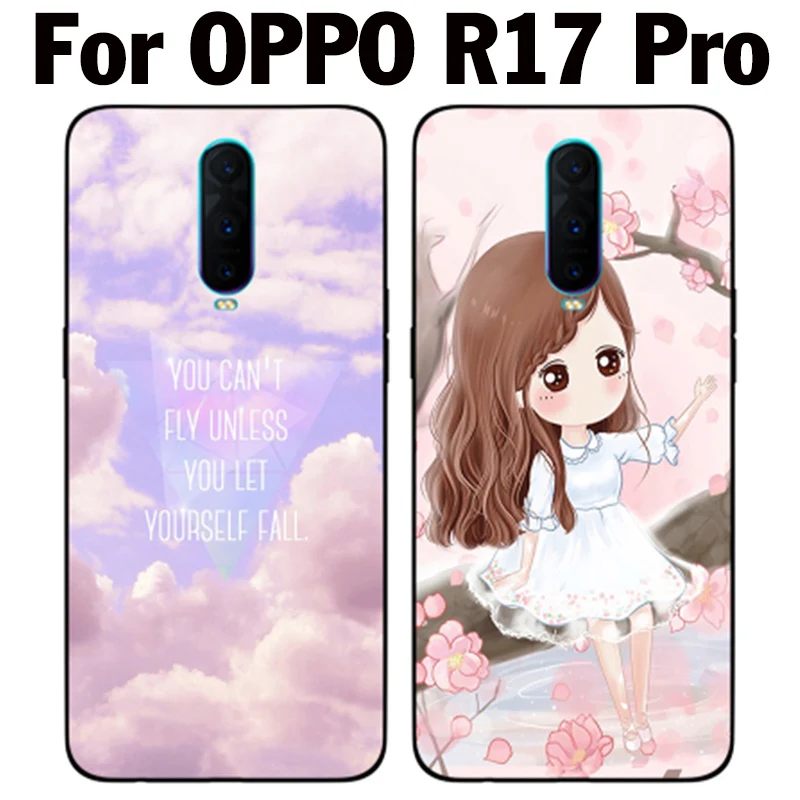 Для OPPO R17 Pro Чехол милые девушки мягкий женский чехол для R17Pro защитный R 17 чехлы
