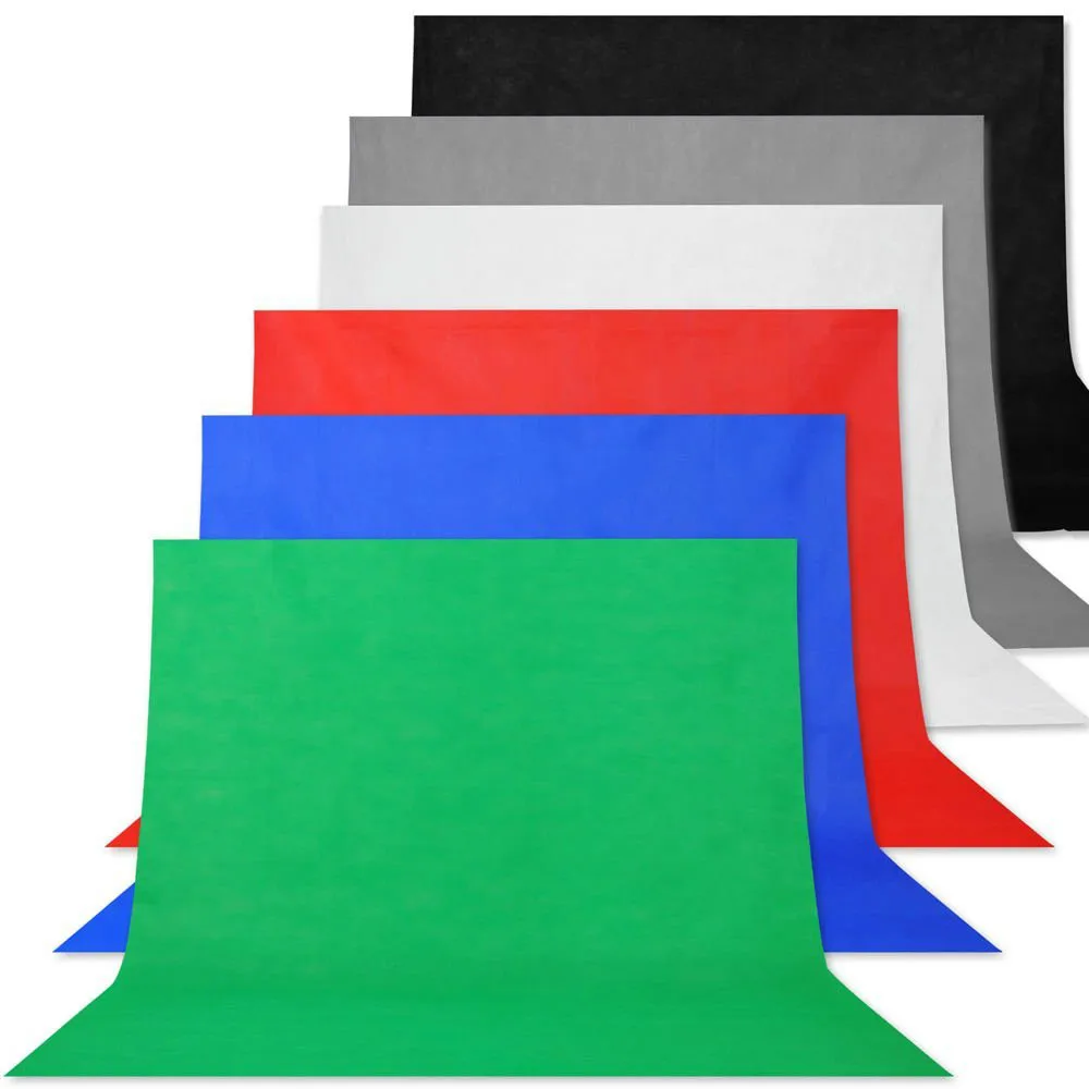 

Wrumava 100 * 160cm Nonwovens Photo Backdrop Background Screen Cloth Non-woven Fabric Black for Studio Photography Video