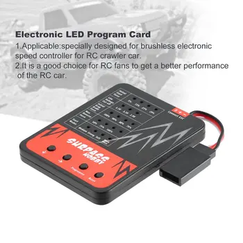 

Program Card Electronic Speed Controller Programmer Card LED Program Card For 1/10 RC Crawler Car Traxxas Trx-4 ESC Motor Set