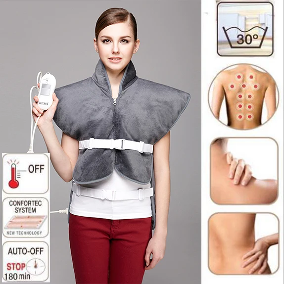 

Far Infrared Physiotherapy Electric Heating Vest Back Support Shoulder Pad Vest Heated Shawl Suitable For Back Pain Relief