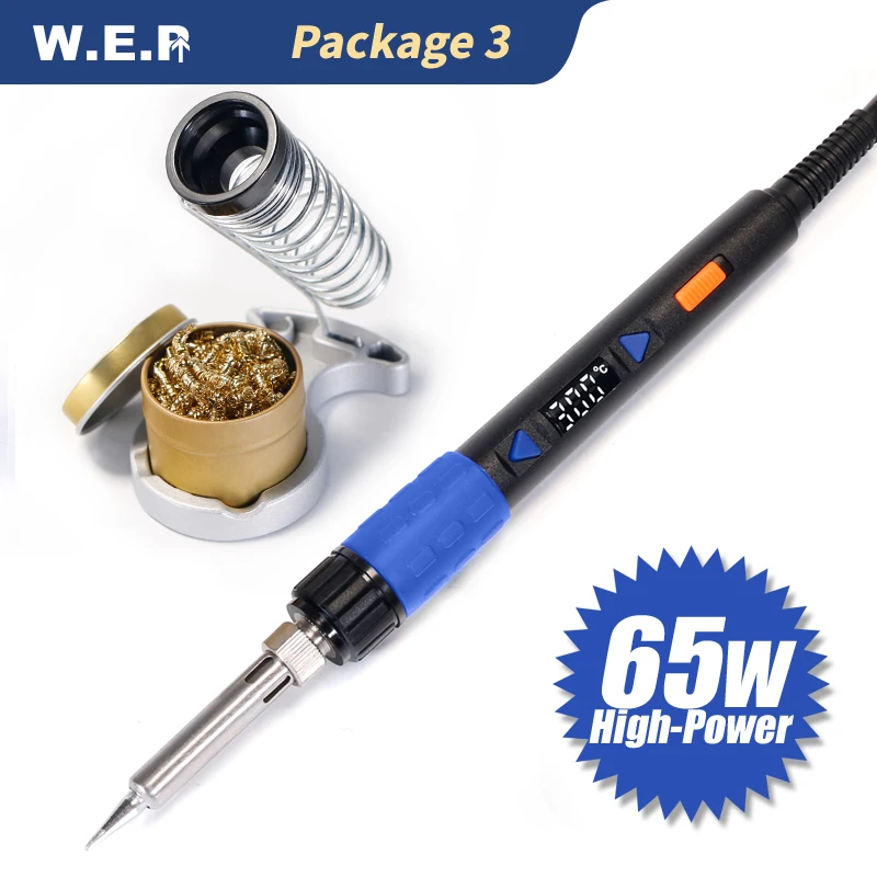 WEP 928D 110W LED Digital Adjustable Temperature Control Electric Soldering Iron Min Welding Handle Tool E110W E90W E65W WEP 928D 110W LED Digital Adjustable Temperature Control Electric Soldering Iron Min Welding Handle Tool E110W E90W E65W