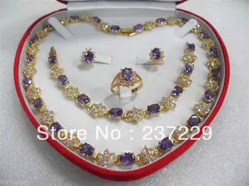 

Free shipping Wholesale price +women's jewelry yellow gold Necklace Bracelet Earring Ring $30%