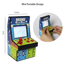 Мини 8 бит Ретро игровая консоль Портативный Классический игровой автомат коробка 2,8 дюймов экран Встроенный 200 игры подарок для детей