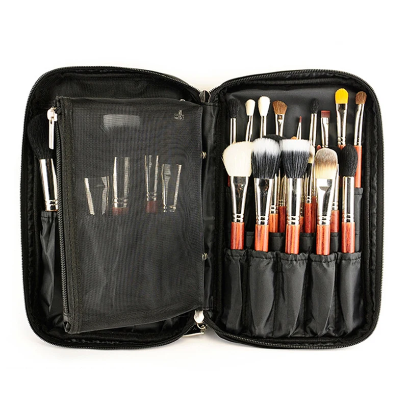 

Professional 25pcs Makeup Brush Holder Storage Bag Portable Make Up Handbag Cosmetic Bag Brushes Organizer Holder Pouch Pocket