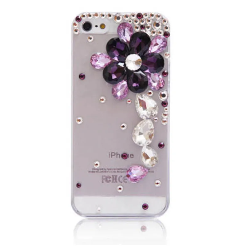 

LaMaDiaa Bling Crystal Diamond Rhinestone Phone Case For iPhone 6 7 8 Plus Soft Clear Back Cover For iPhone 5S SE Xs Max Fundas