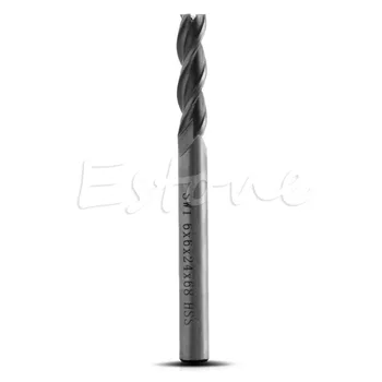 

3 Flute 6*6*24*68mm HSS & Aluminium Extra Long End Mill Cutter CNC Bit Extended