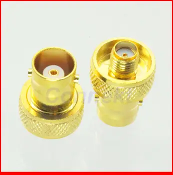 

10pcs/lot BNC female jack to SMA female jack RF adapter connector