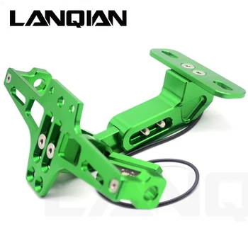 

Universal Motorcycle License Plate Holder Bracket Adjustable Angle Fender Eliminator LED For Kawasaki Ninja 300 650R ER6F ER6N