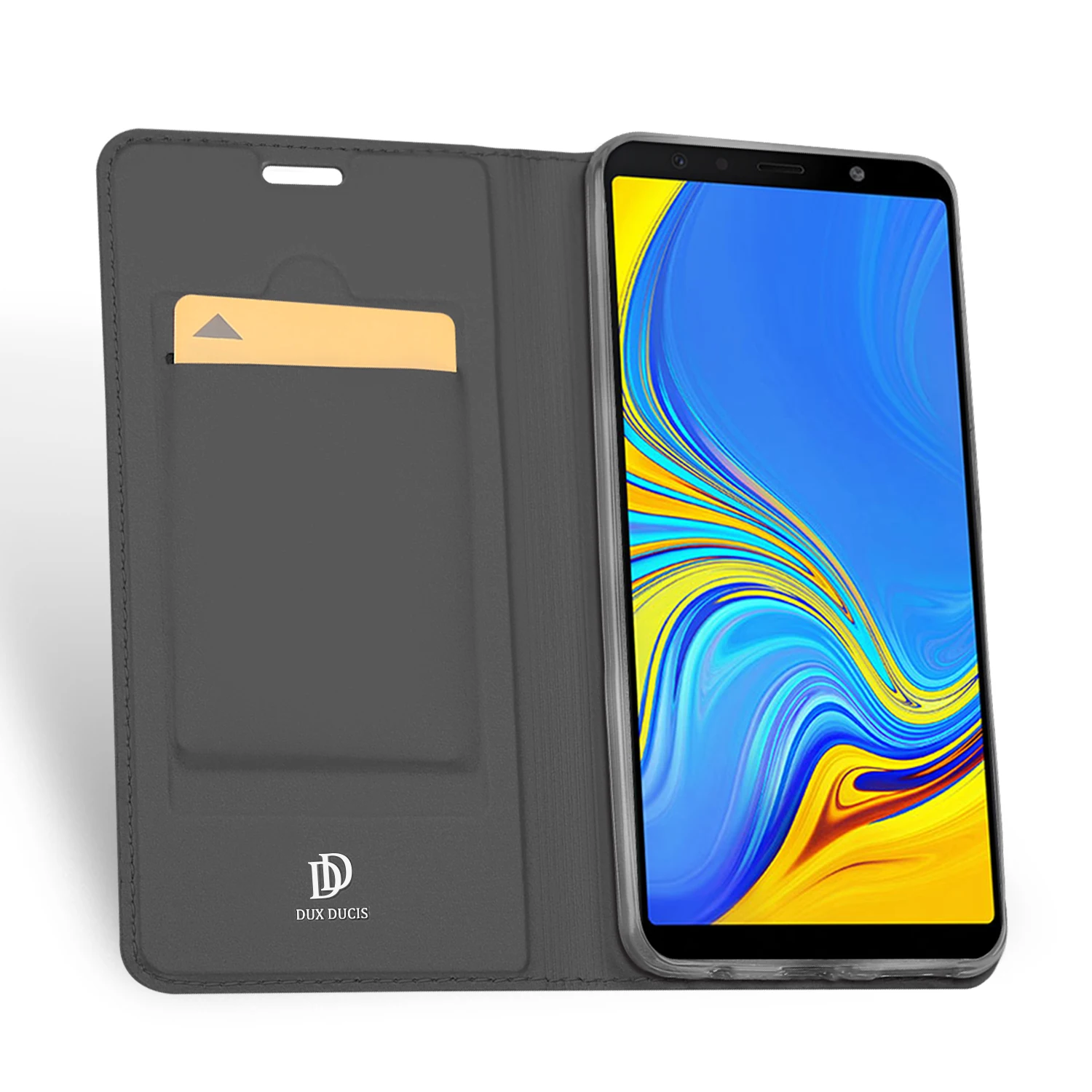Флип Чехол Для samsung A7 2018 A750F из искусственной кожи Мягкий чехол для телефона