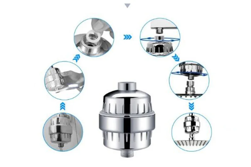 Очиститель воды Удаление хлора очиститель воды в линии Душ фильтр для воды для дома, ванны, кухни для здоровья D229