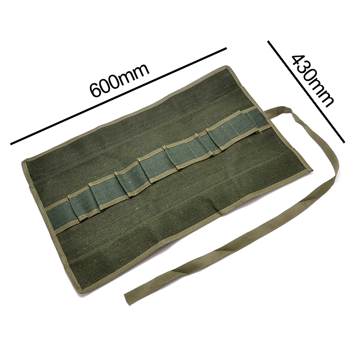 1pcs 600*430MM Green Japanese Bonsai Storage Package Roll Bag Canvas Wrench Organizer Storage Tool Set Case Holder