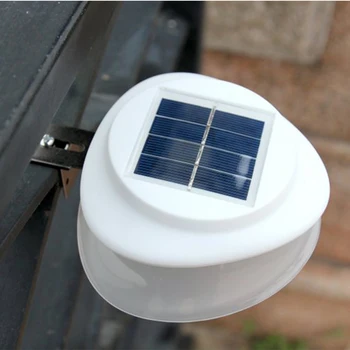 

9 leds light sensor control Solar Powered Fence Gutter Solar Lights, Outdoor Security Solar Lamps black color