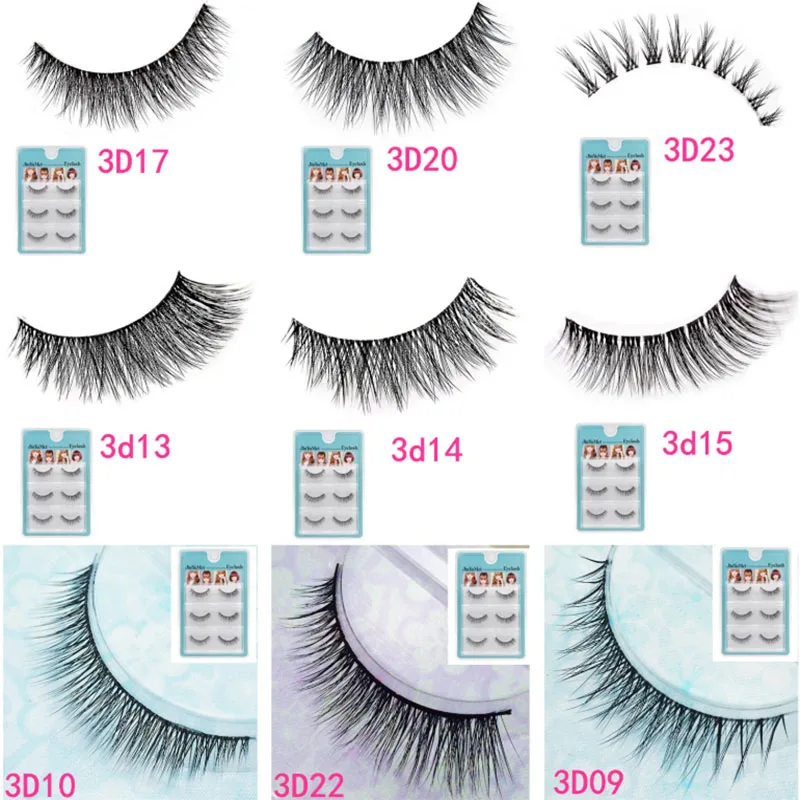 3 Pairs/set 3D Layering Simulation Multi layer False Eyelashes Natural