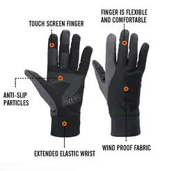 Бренд Сенсорный экран перчатки зимние уличные теплые ветрозащитные Водонепроницаемый ниже нуля работа водитель перчатки для Для мужчин