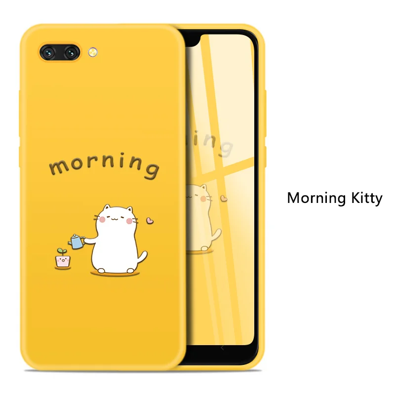 ASINA чехол с рисунком для huawei Honor 10, силиконовый чехол, милый 3D рельефный противоударный бампер для huawei Honor 8x Honor 9 Lite - Цвет: Morning Kitty