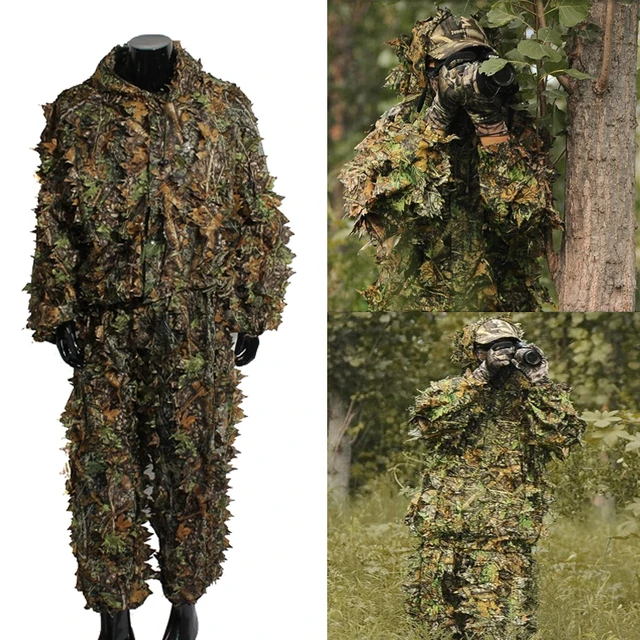 Spring & Fall Turkey Season Hunting Camouflage Clothing 3D Leafy
