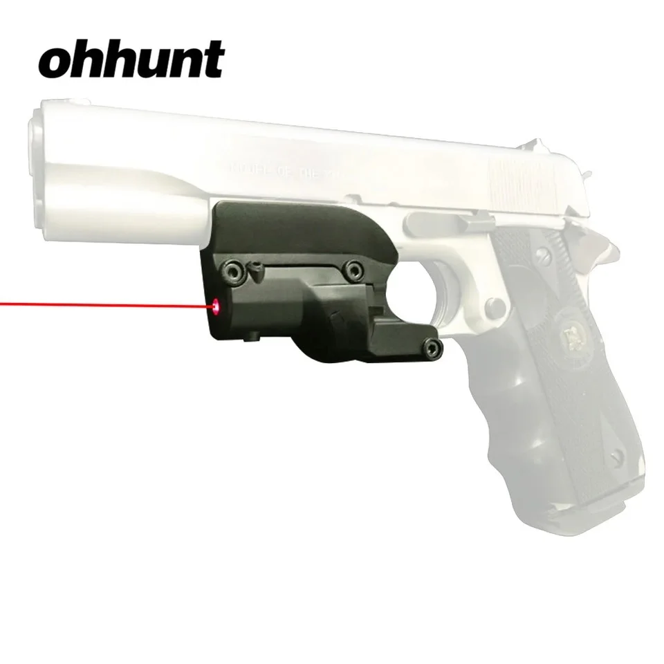 

Ohhunt Tactical Hunting 5mw Red Laser Sight Scope Red Dot Sight For 1911 Pistol Airsoft with Lateral Grooves Free Shipping