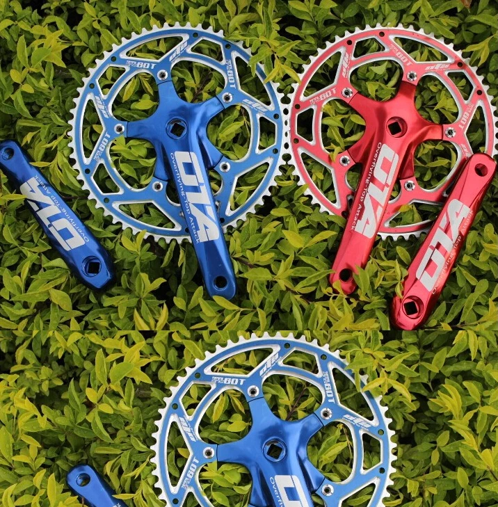 

Ota Aluminum ultralight 60T Racing Crankset Track Bicycle bicicleta bmx folding bike Fixed Gear Chainwheel cranks
