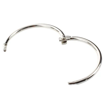 

20 Pcs Stationery Metal Staple Book Binder Loose Leaf Snap Rings Keychains
