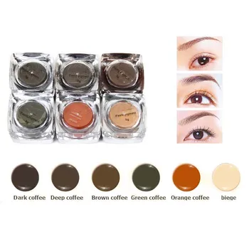 

CooSpider Micro blading paste pigment for Eyebrow Permanent Makeup 5ml/PC 7 colors available, Derma Test Approval