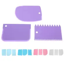 3 шт./партия, пластиковый нож для выпечки торта, слайсер для хлеба, выпечка скребок для инструментов, лезвие для торта, силиконовая лопаточка для торта