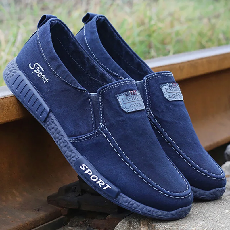 

Men Shoes 2019 New Designer Sneakers Men Vulcanize Shoes Male Shoes Casual Denim Canvas Shoes Comfort Men Sneakers Men Loafers