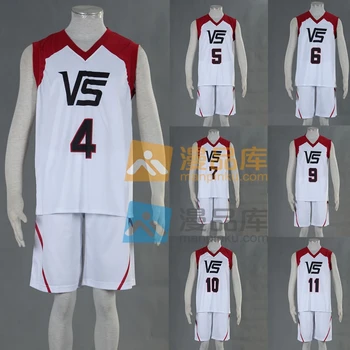 

Kuroko No Basket cosplay seirin Kagami Taiga Kuroko Tetsuya cos daily male School basket uniform S-3XL 4,5,6,7,9,10,11 number