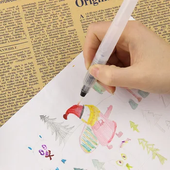 

Different Shape Large Capacity Barrel Water Paint Brush Set For Self Moistening Pen Calligraphy Drawing Art Supplies 6PCS/Lot