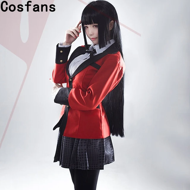 Anime Kakegurui Yumeko Jabami Costumes 6pcs/set 