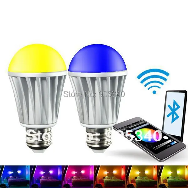 

Bluetooth 7W RGBW (RGB+Warm white)LED bulb,Any IOS support bluetooth version 4.0 or above,For Iphone 4S or above.Magic led light