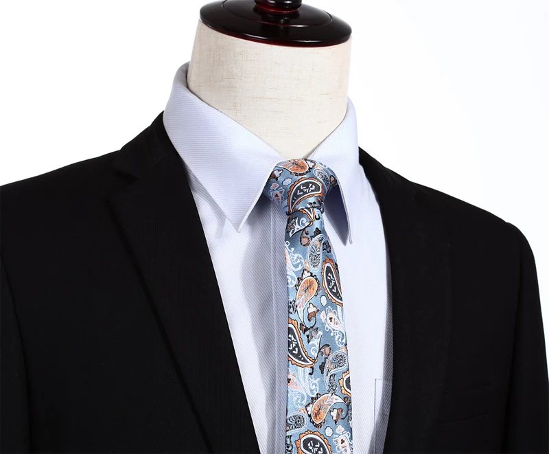  TP810N7 Orange Grey Paisley 2.75