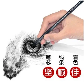 

Perfint Office & School Supplies 10PCS/set Carbon Black Chacoal Sketch Pencil Honed Drawing Sketch Charcoal Matte Artist Paint
